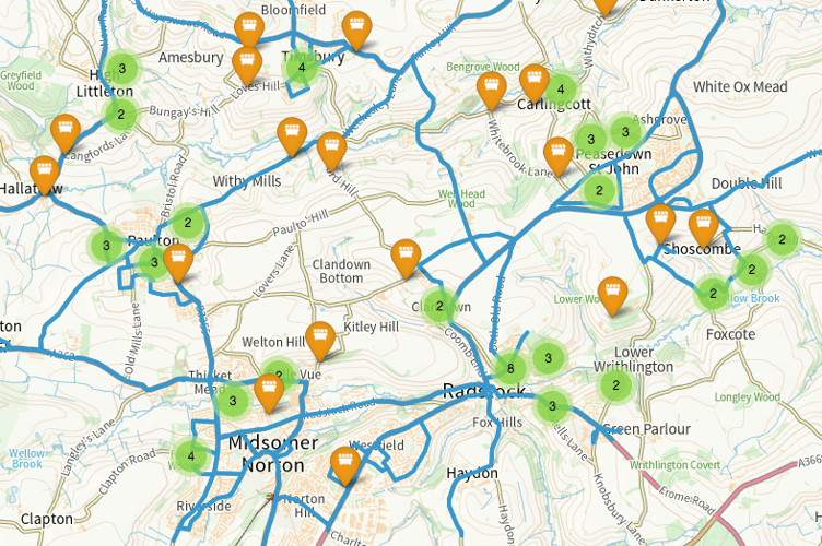 B&NES Council have released a map of their gritting route, including our local area.