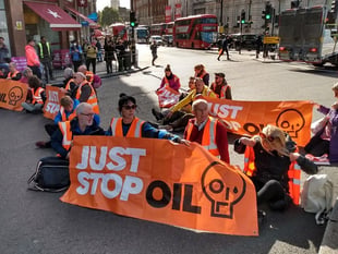 Just Stop Oil supporters take to the streets of London