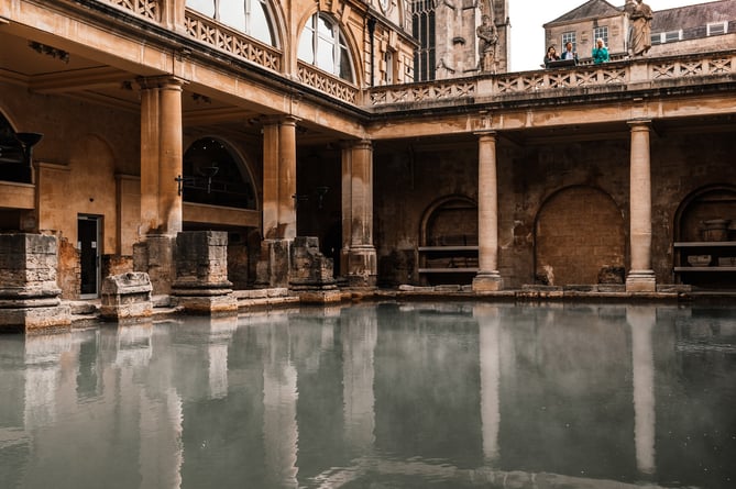 Roman Baths, in Bath. 