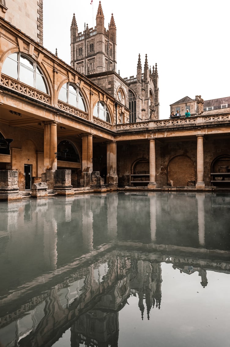 Roman Baths, in Bath.