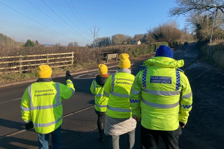 Community Speed Watch team in Camerton and Paulton.