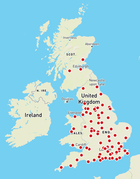 Strikes will be taking place all around the UK. 