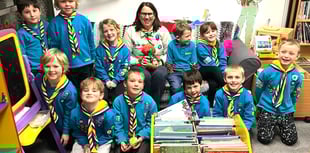 Beaver Scouts at Radstock Library 