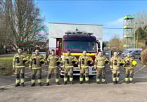Firefighters across the country hold minute silence 