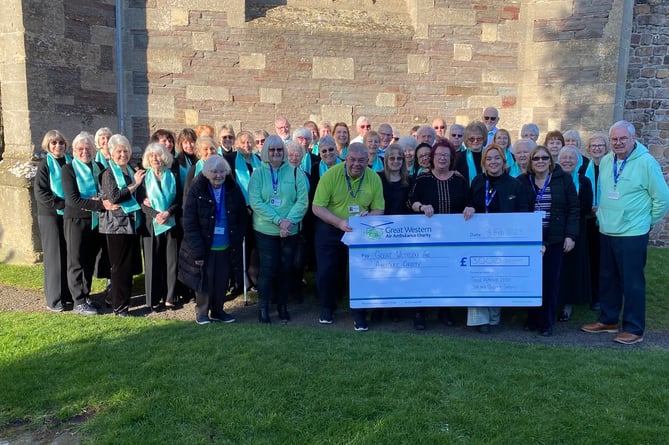 Good Afternoon Choir raise £3,000 for the Great Western Air Ambulance Charity with their 2022 concerts.