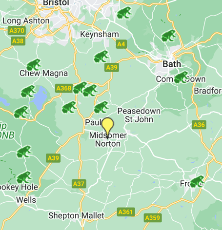Active Frog crossings can be found here.