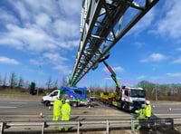M5 will close overnight for gantry removal - plan your journey now