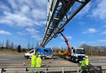 M5 will close overnight for gantry removal - plan your journey now