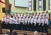 Mendip Male Voice Choir warm their vocal chords