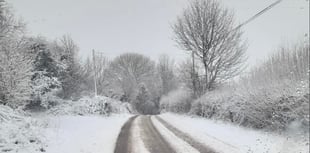 Roads, schools and buses come to a halt as snow covers Somerset
