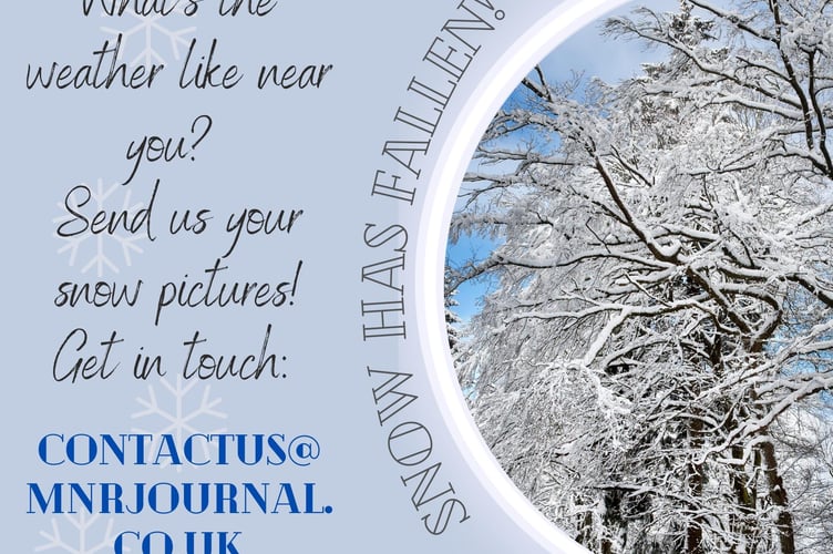 We are asking for your snowy photographs. 