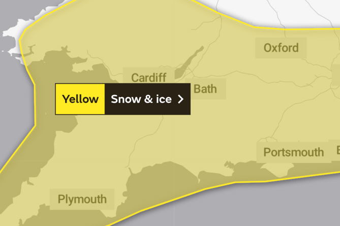 Met Office announce yellow warning.