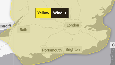 MET Office issue a yellow weather warning due to strong blustery winds ...