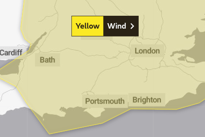 YEllow wind warning