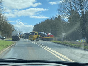 LIVE: police attend collision at Ammerdown Woods junction