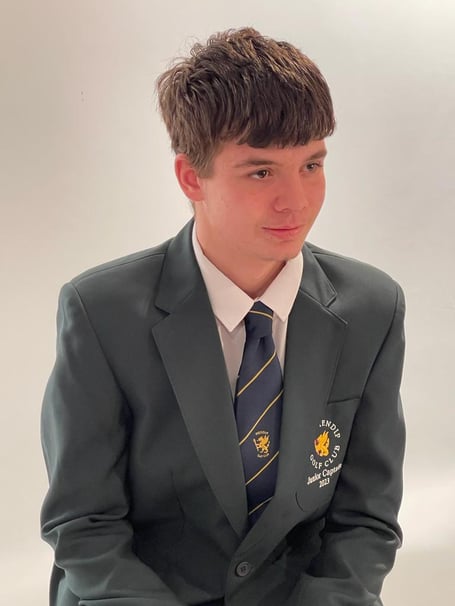 Sam Hughes, captain of Wells Golf Juniors.