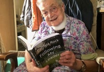 Midsomer Norton’s Rock completes autobiography aged 92!