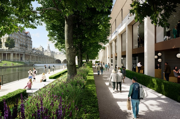 The plans for the riverside.