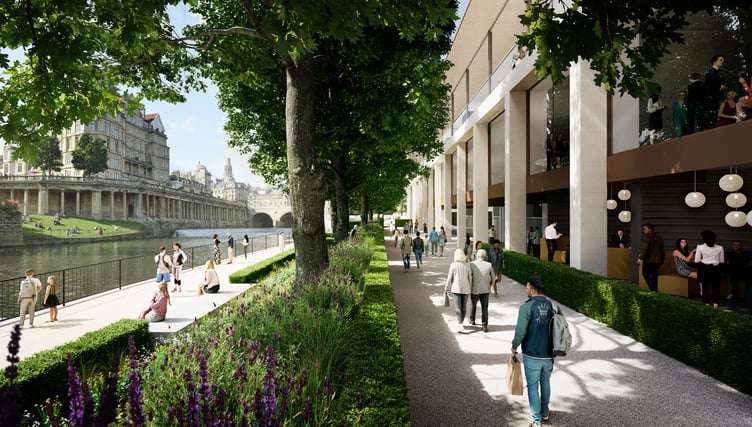 The plans for the riverside.