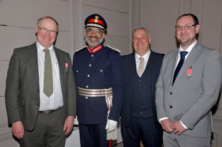David Scott, Lord-Lieutenant Mohammed Saddiq, William Mellersh and Andrew Samuel..