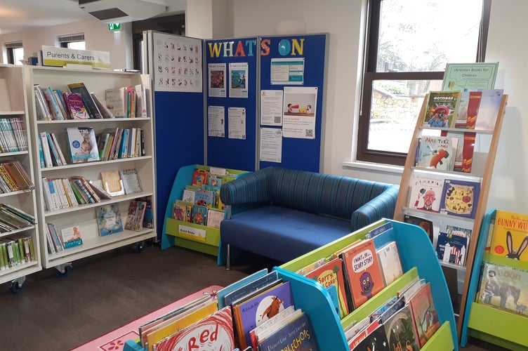 Midsomer Norton Library offers a lovely space for reading.
