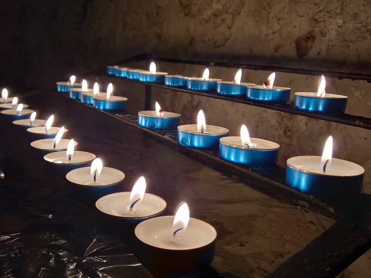 Candles on Caldey Island