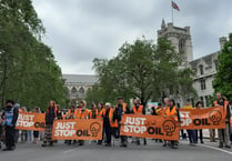Radstock and Bath residents join ‘Just Stop Oil’ slow march in London