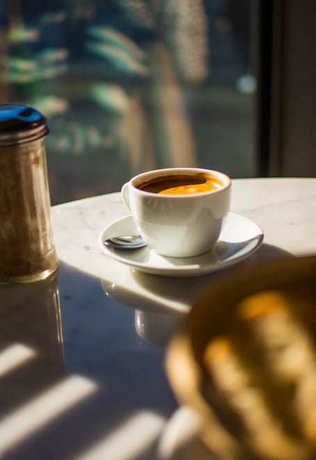 coffee morning stock image