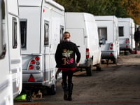 Hundreds of Traveller caravans in Mendip
