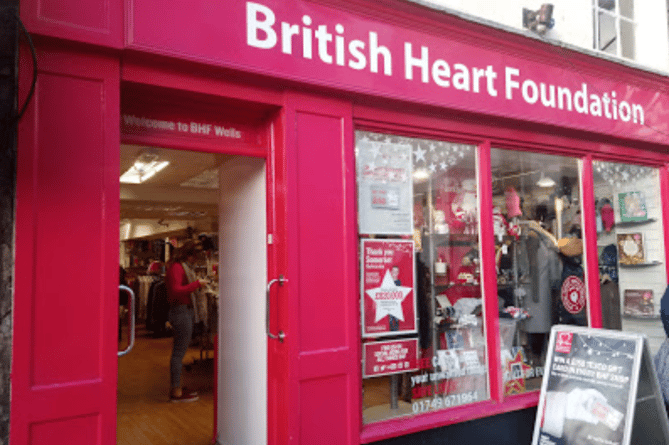 British Heart Foundation shop.