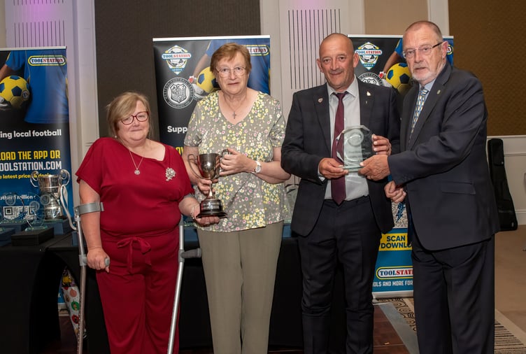 Radstock Town Football Club, and  Ruth Newport received the First Division Hospitality award.