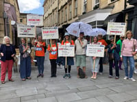 NHS birthday protest