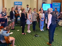 Young Carers’ orchestra raises the roof at the House of Commons