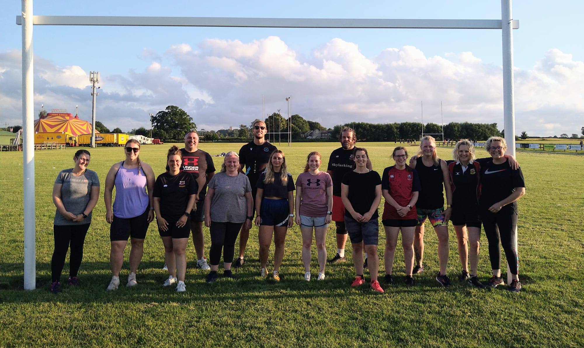 Ladies Social Team learn techniques from Bath Rugby Community Coach