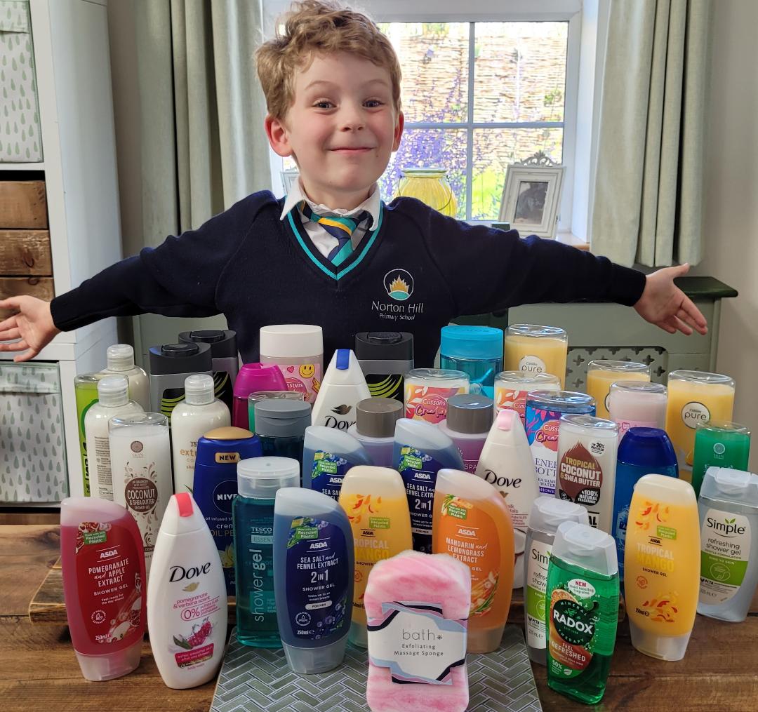 School shower  hospital with donations