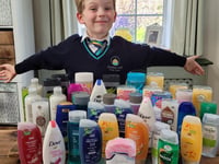 School shower  hospital with donations