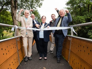 New footbridge opens at Keynsham Memorial Park