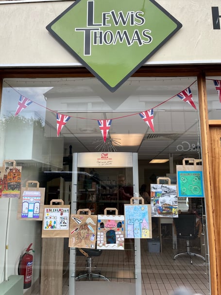 Some of the works on display during the Art Trail Midsomer Norton