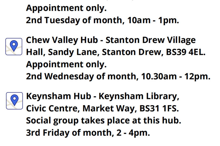 Sight Loss charity host drop in sessions.