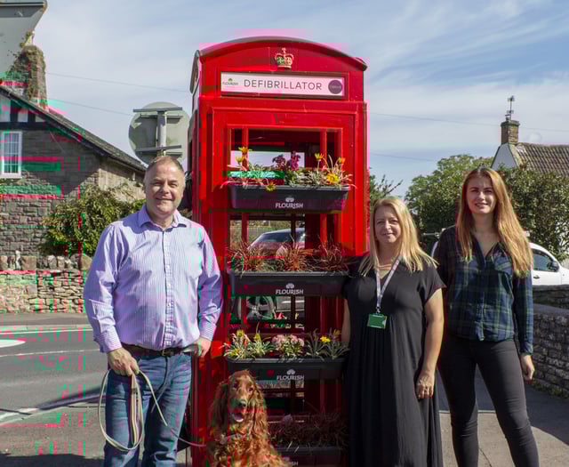 Red phone box back in Saltford!