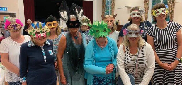 WI members modelling masks.