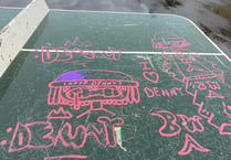 Graffiti at Norton Hill Recreation Ground