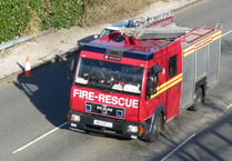 Car 'completely destroyed' by fire on A38