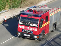 Car 'completely destroyed' by fire on A38