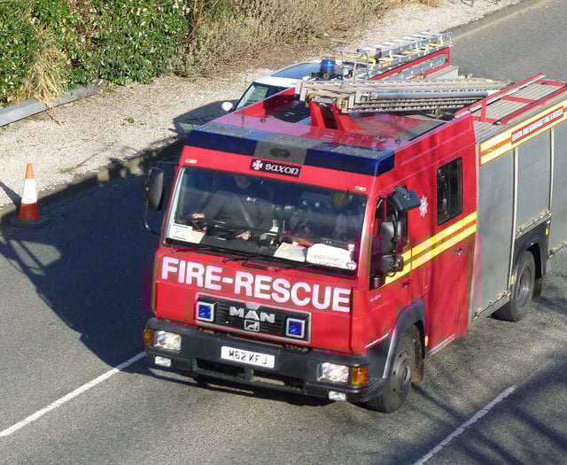 Car 'completely destroyed' by fire on A38