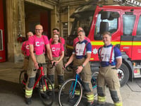 Avon Fire & Rescue take on Bath to Paris ride in Cancer  Research UK fundraiser