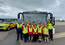Winford School pupils rename bus