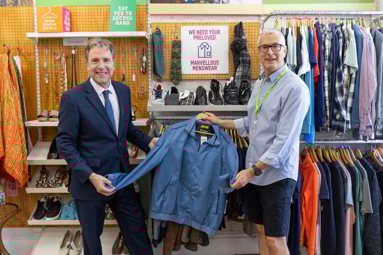 Oxfam store on Argyle Street dan norris second hand september
