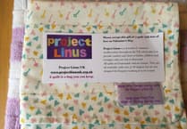 Midsomer Norton Project Linus gift blankets to those in need