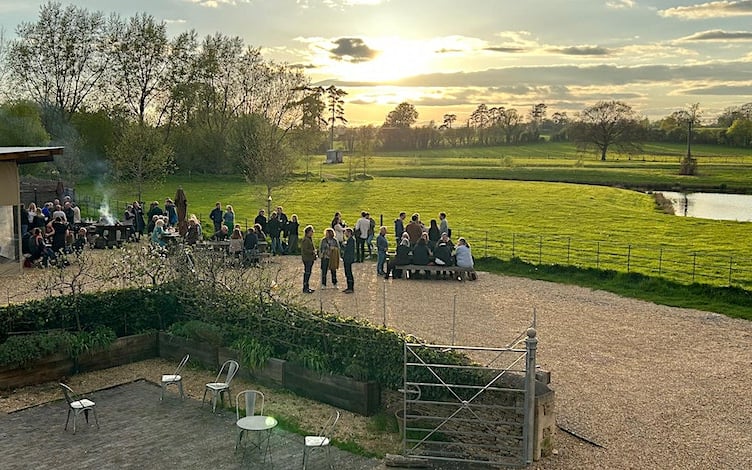 The photograph shows the venue in which the event will be held.